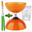 Diabolo Beach Free - Orange mit farbigen Alu-Handstäben + 5m Schnurset