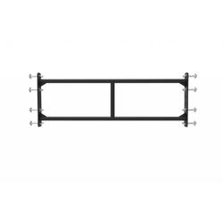 Soporte para Barras de Pesas HOMCOM 50x49x154 cm Negro