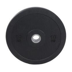 Disque de poids olympique Hi-Temp - Bumper Plate - 50 mm - 10 kg - Noir