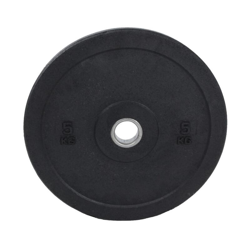 Disque de poids olympique Hi-Temp - Bumper Plate - 50 mm - 5 kg - Noir