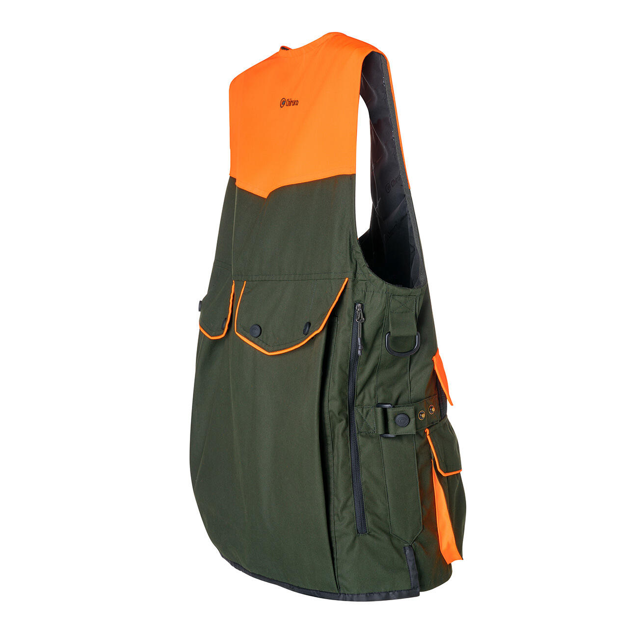 Chaleco de Caza Chiruca Osiris Hi Vis 08 Verde Naranja 2/4