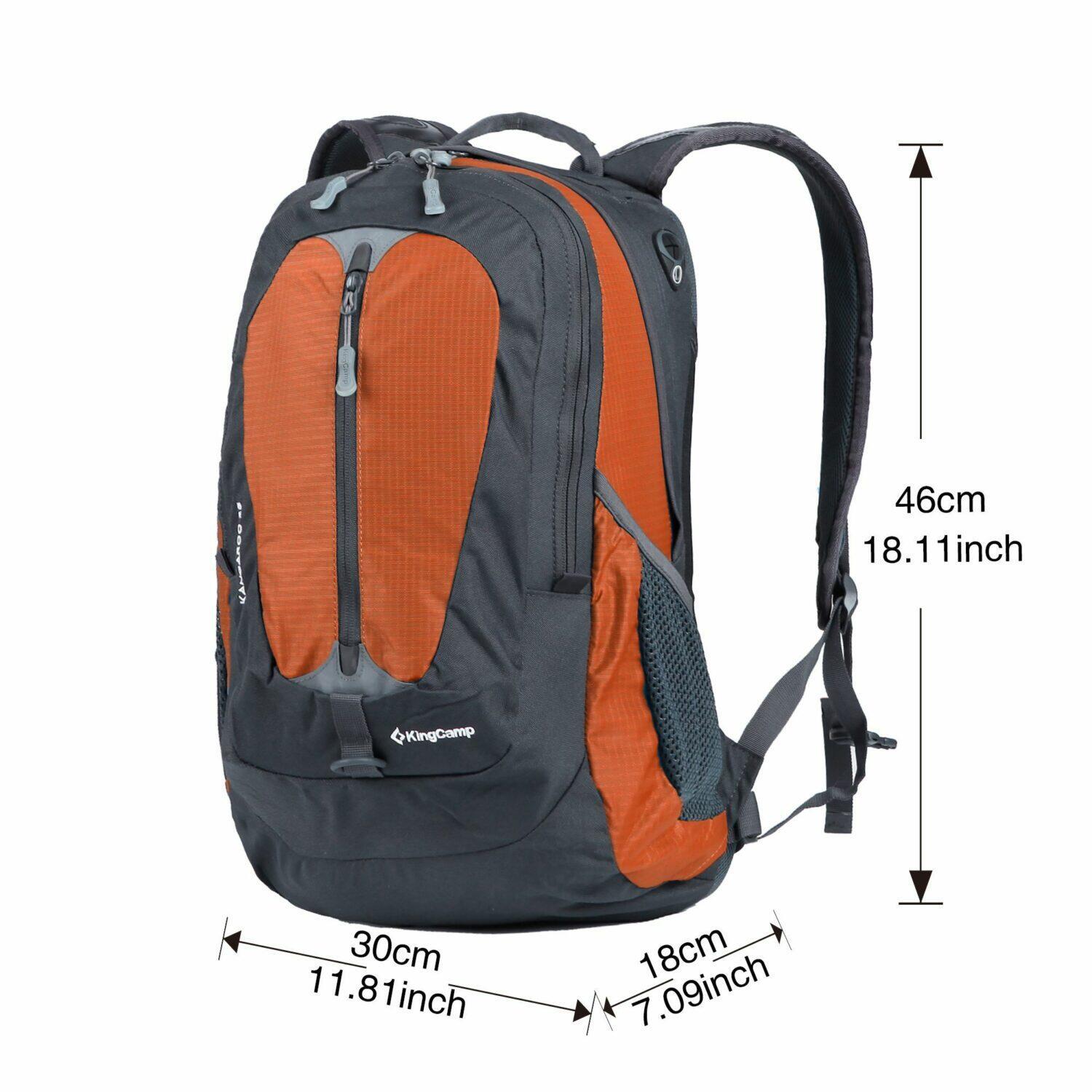 Sac à dos outdoor - Kingcamp - Modèle Kangaroo - Gris - 30 x 18 x 46 cm 5/5