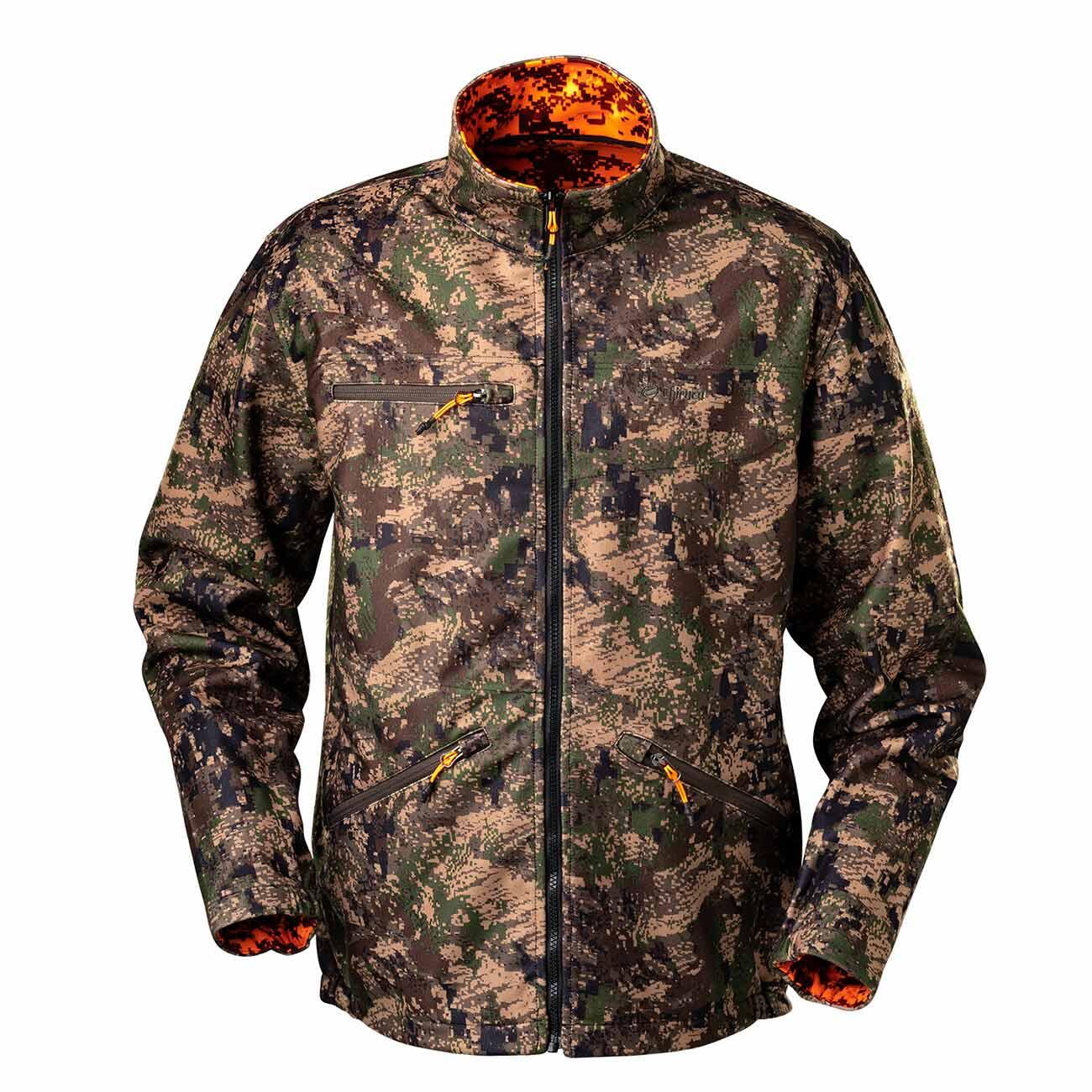 CHIRUCA Chaqueta de Caza Chiruca Axe 08 Reversible Verde Naranja