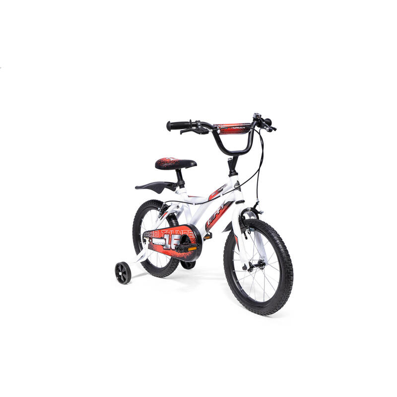 Huffy Pro Thunder 16" Wit BMX Fiets Voor Kinderen 5-7jr Incl Stabilisatoren