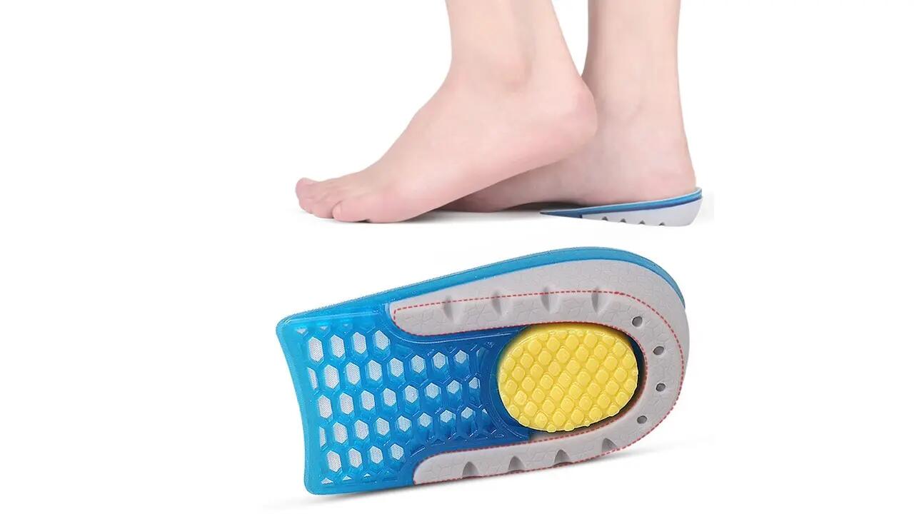 2 db-os 3,5 cm-es magasságnövelő talpbetét készlet, antiallergén szilikon gélből 3/4