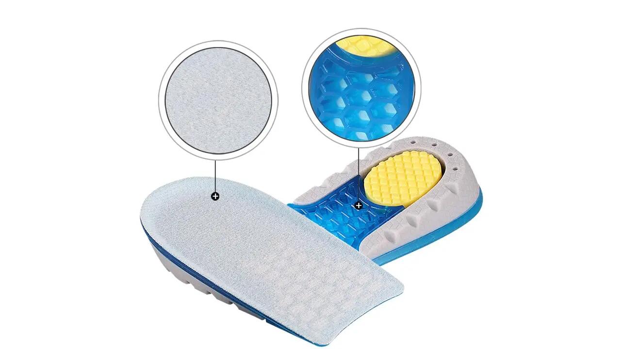 2 db-os 3,5 cm-es magasságnövelő talpbetét készlet, antiallergén szilikon gélből 4/4