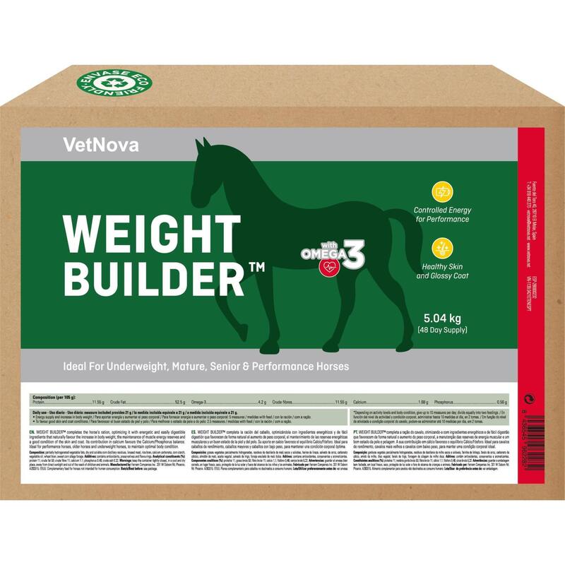 Suplemento de alto poder calórico WEIGHT BUILDER™ 5,04kg para caballos