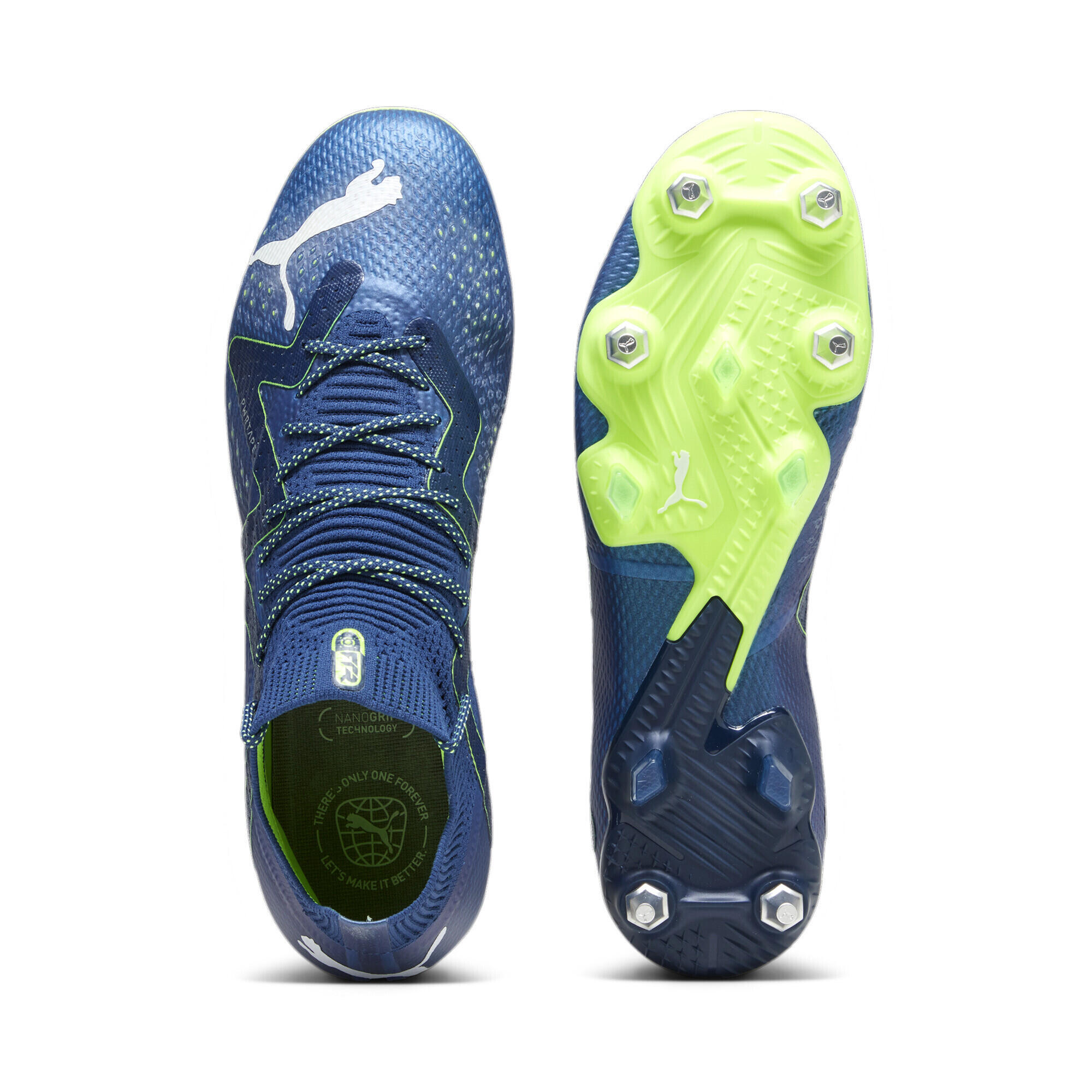Scarpe da calcio FUTURE ULTIMATE MxSG da uomo PUMA Persian Blue White Pro Green 6/7
