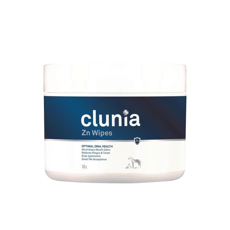 CLUNIA® Zn Wipes 100 uds, toalhitas de higiene buco-dentária.