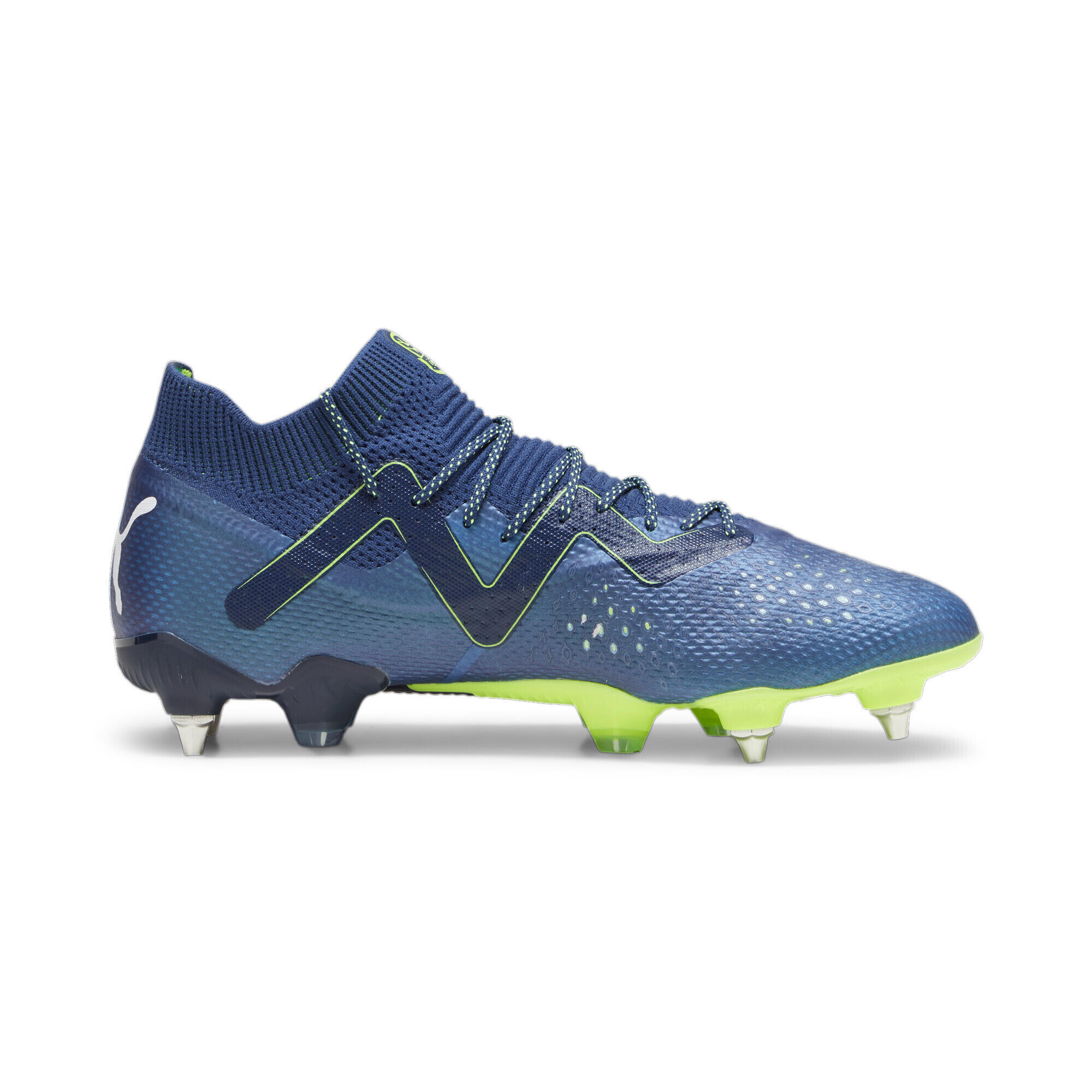 Scarpe da calcio FUTURE ULTIMATE MxSG da uomo PUMA Persian Blue White Pro Green 7/7