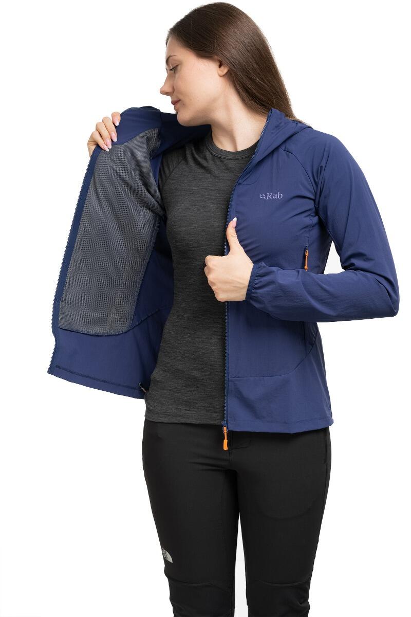 Rab Dames Borealis jas, marina blue, XS