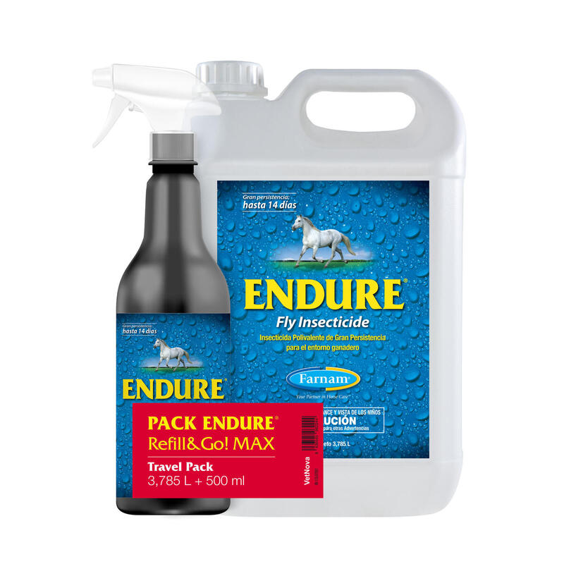 Insecticida polivalente ENDURE® Refill&Go MAX para caballos 3,8l + 500ml