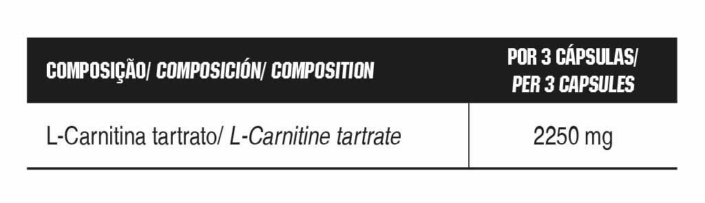 QUEIMADOR DE GORDURA L-CARNITINE 750 MG - 60 CAPS 3/3