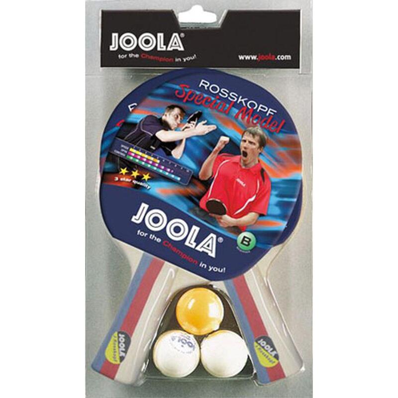 Zestaw do tenisa stołowego Joola Rosskopf Specjal 2 rakietki 3 piłeczki