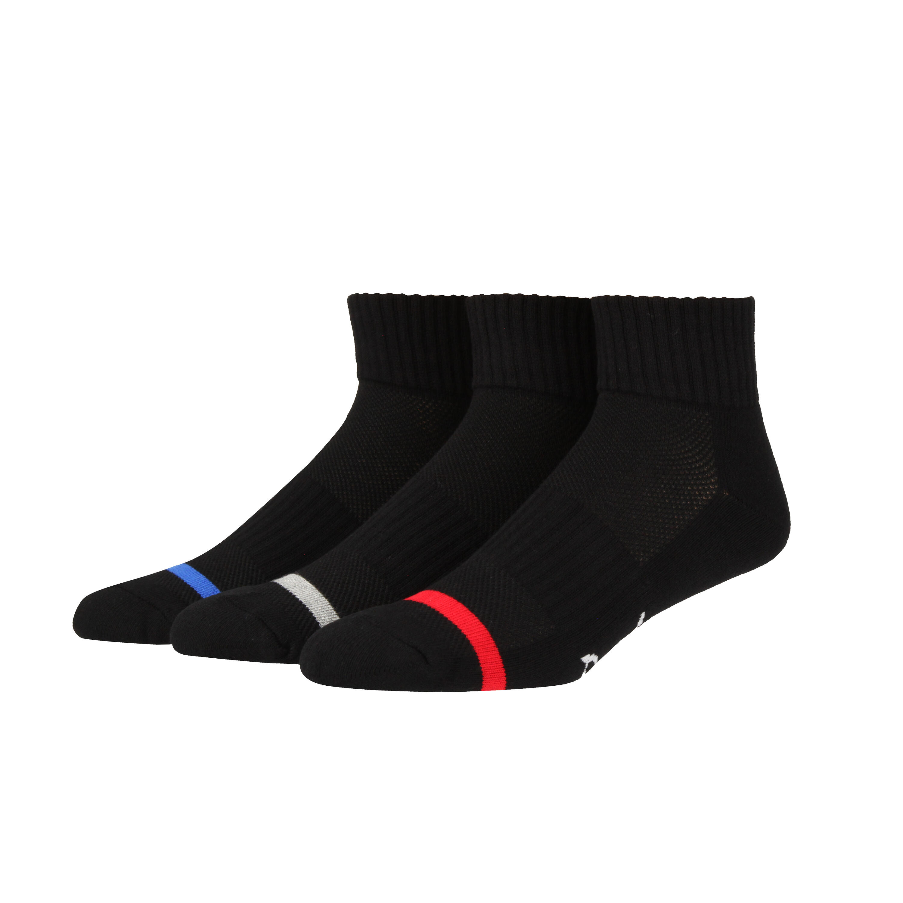 Mens Quarter Length Sports Socks with Half Cushioned Foot and Arch ...