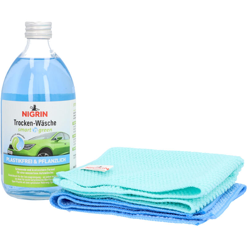 NIGRIN smart and green Mikrofasertuch, aus 100% Recyclingfasern, 2 Stück 3/6