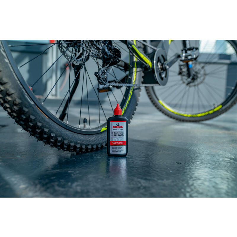 NIGRIN BIKE-CARE E-Bike und Fahrrad Metallteile-Reinigungs- & Pflege-Öl 100ml
