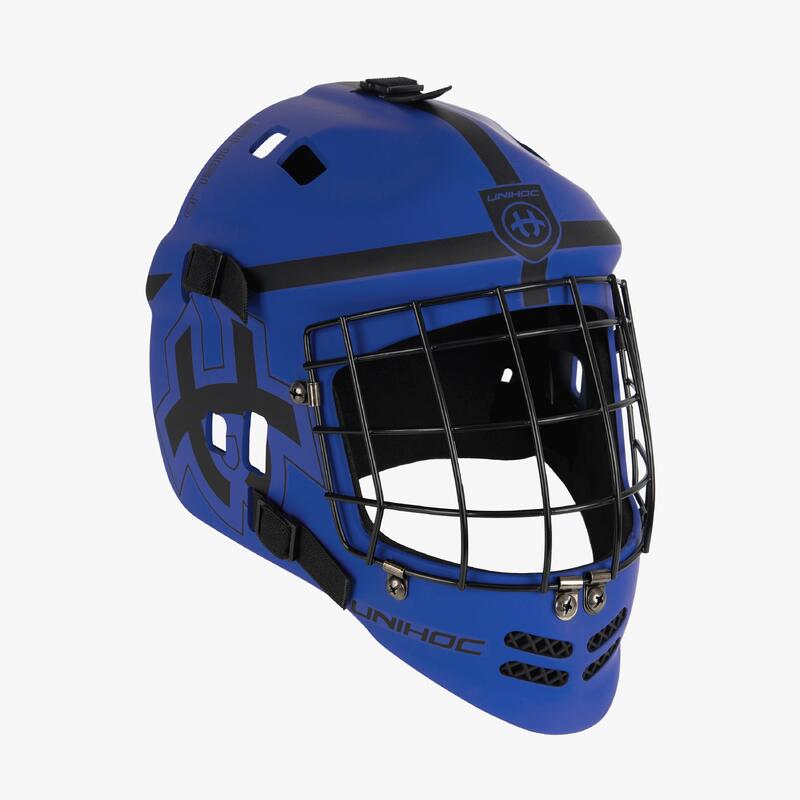 Florbalová brankářská helma Unihoc Shield Blue/Black