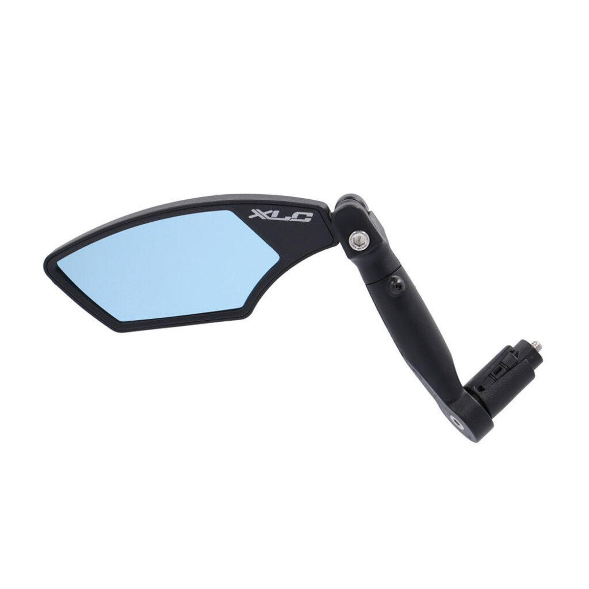 Espelho hd azul cristal esquerdo com fixação interna para guiador XLC mr-k23