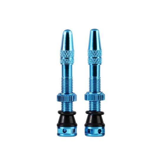 ALU 35 mm MKII (paar) Blauwe tubeless kleppen