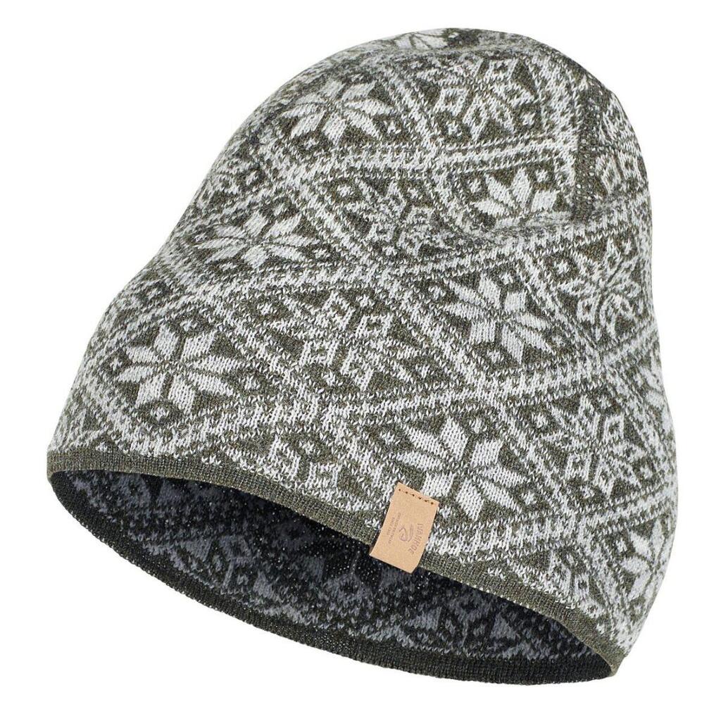Knitted wool hat Freya Loden Green - One Size - Dark Green
