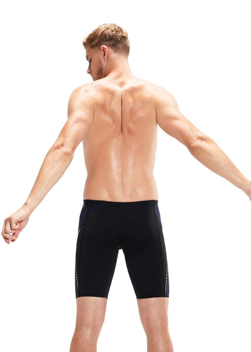 Men's Tech Panel Jammer Black/Blue 3/6