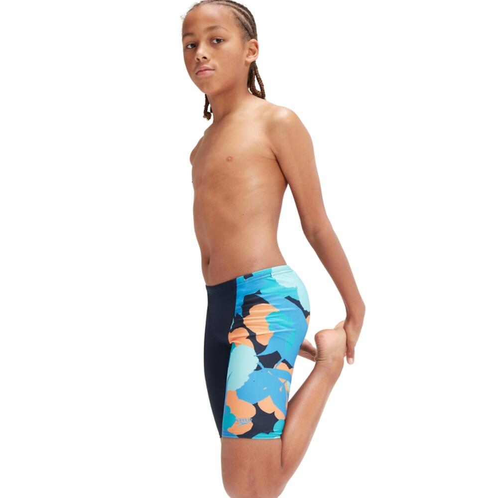 SPEEDO Boys' Digital Allover V-Cut Jammer Navy/Blue