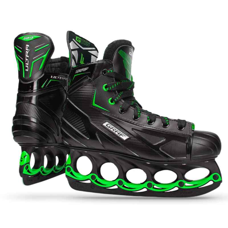 tblade Schlittschuhe Graf Ultra G875 Green Edition Ultraleicht mit t-blade Kufen