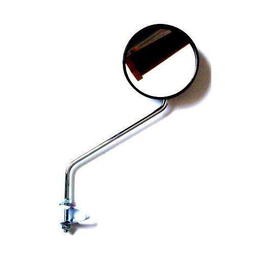 Spiegelset Met Klem M8 Helder Rond Zwart/ Chroom 2/3
