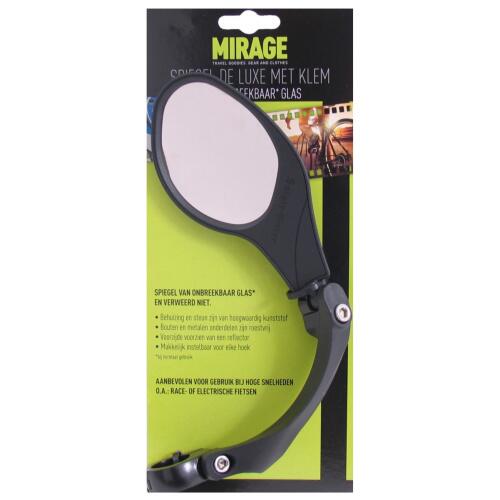 Mirage Lenkerspiegel 9 cm links schwarz für Fahrräder 2/4