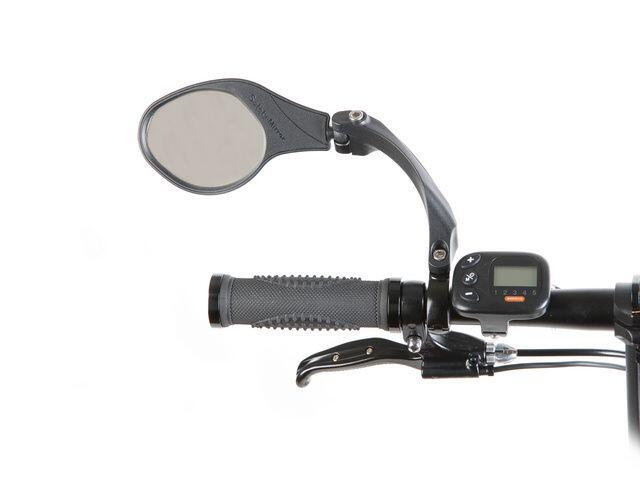 Mirage Lenkerspiegel 9 cm links schwarz für Fahrräder 3/4