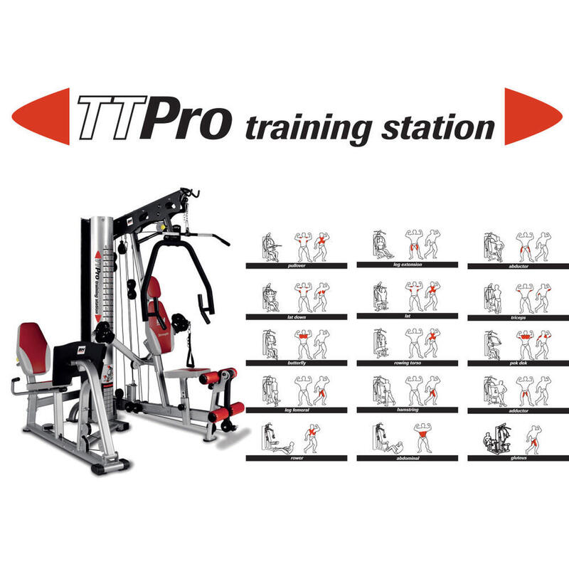 Fitness multi-estação TT Pro G156 uso semiprofissional