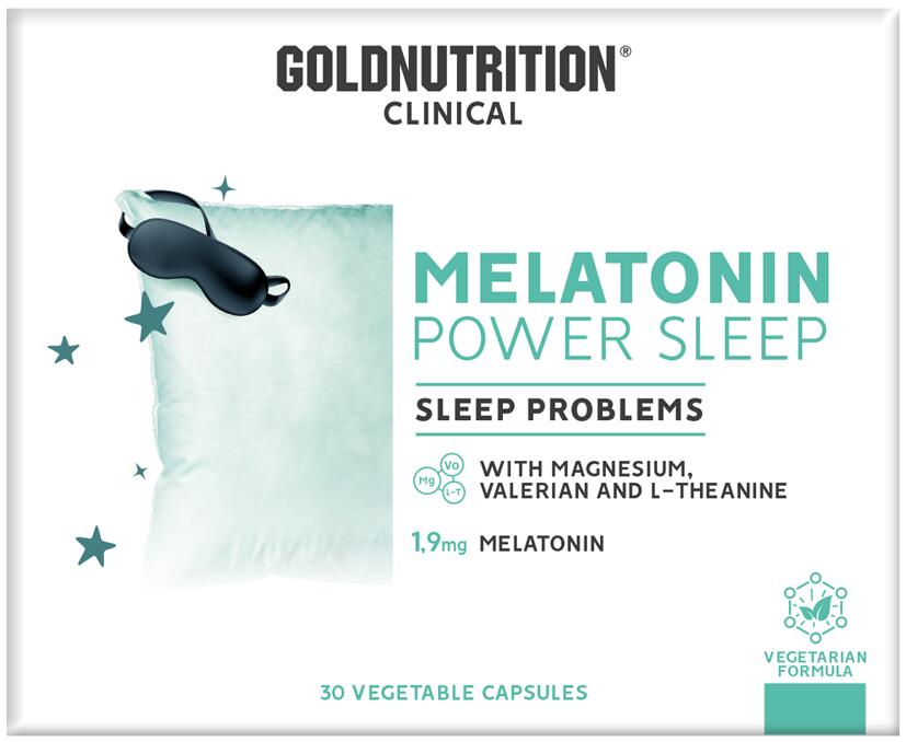 GOLD NUTRITION SUPLEMENTO NUTRICIONAL MELATONIN POWER SLEEP 1,9 MG - GN CLINICAL - 30 VCAPS