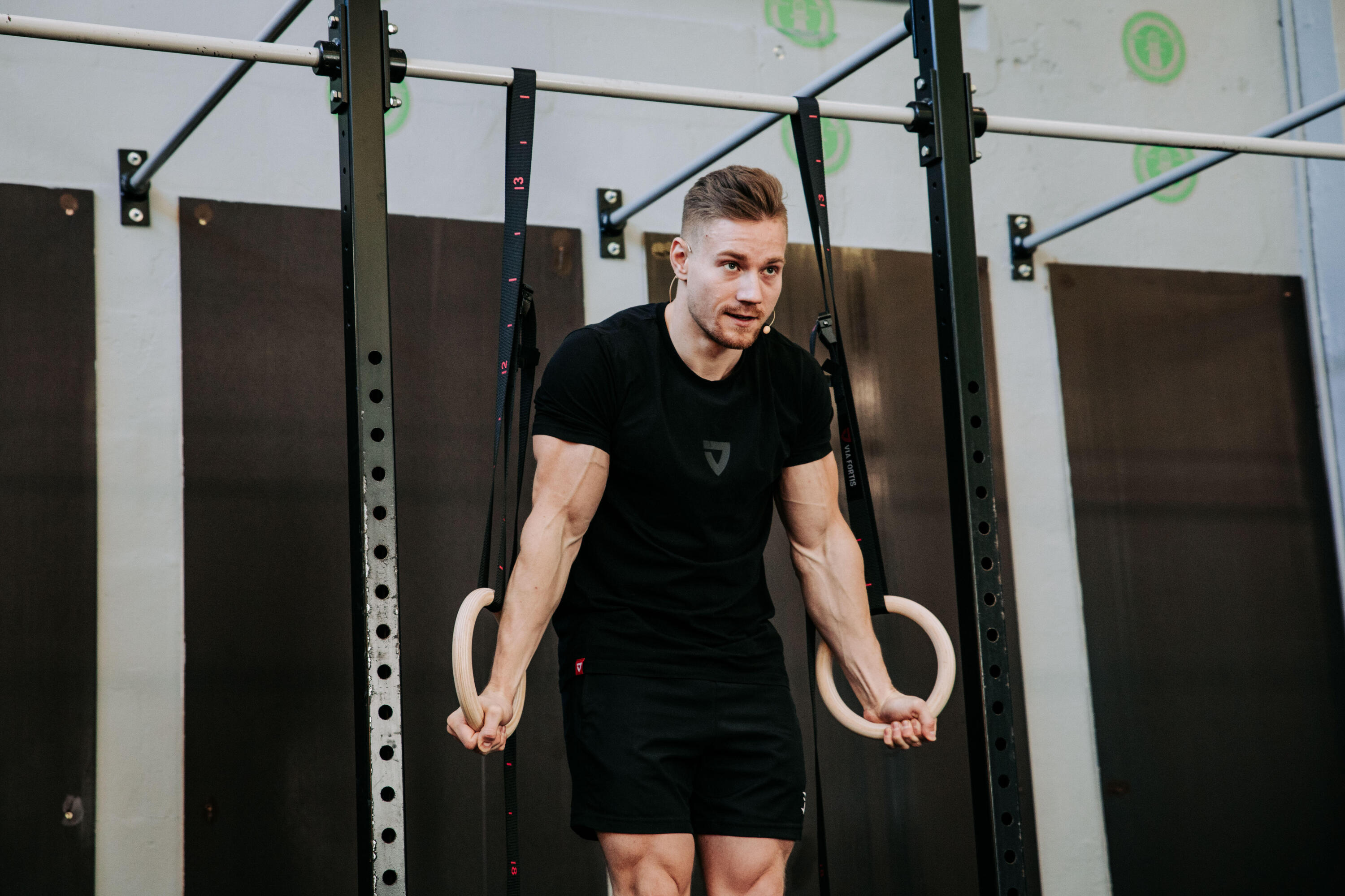 Anneaux de Gym pour Calisthenics - Sangles Extra Larges avec Repères 6/7