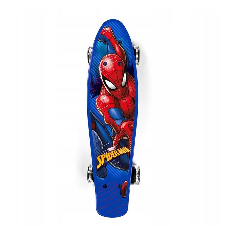 Skateboard Spiderman, modrý
