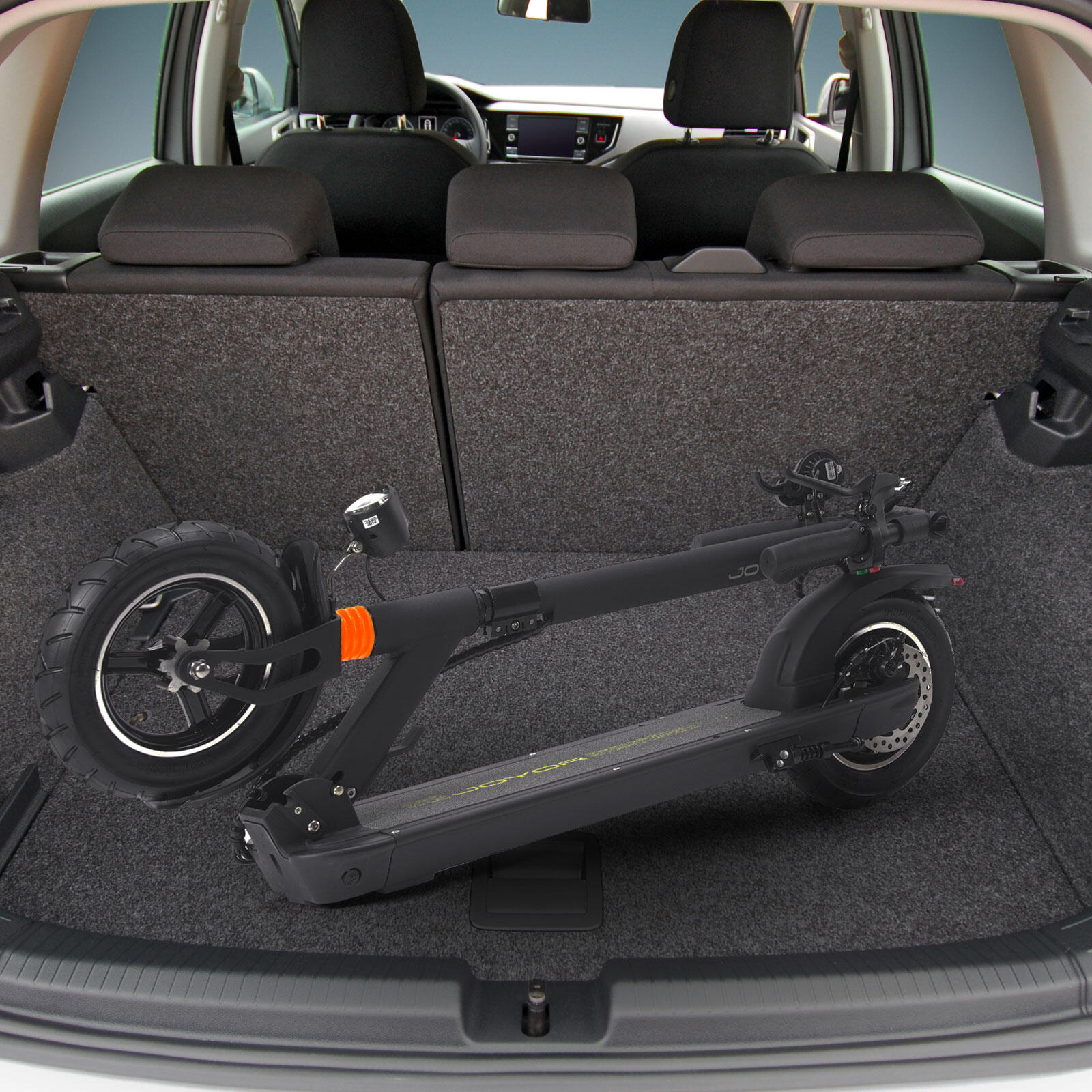 Joyor X5S volwassen elektrische scooter zwart + helm 7/7