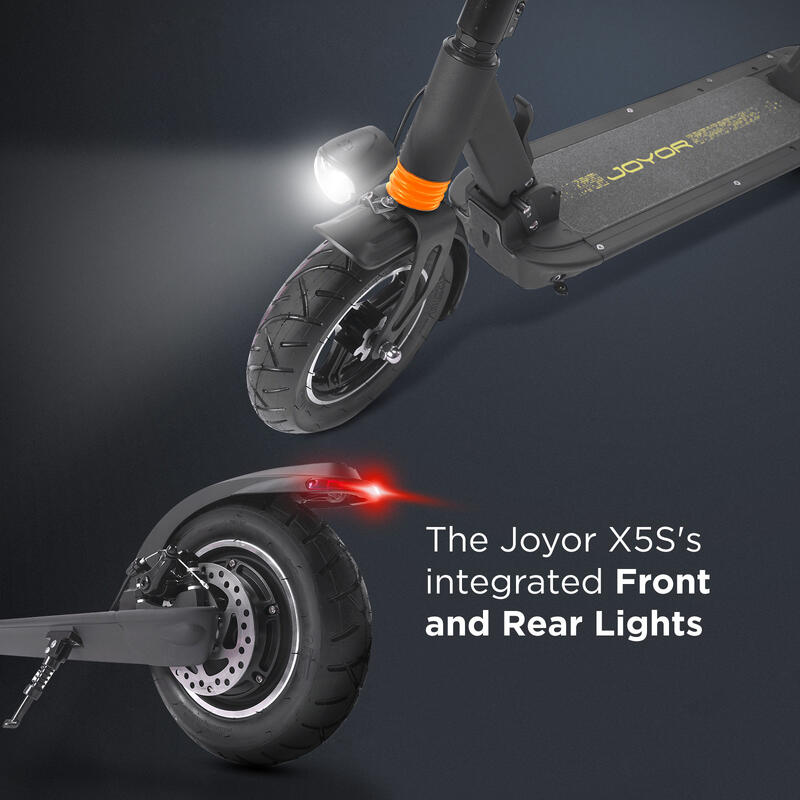 Joyor X5S volwassen elektrische scooter zwart + Helm en voortas