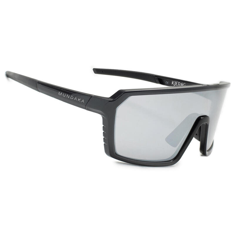 Lunettes de soleil de sport KJERAG noir mat, CX ARGENT - cat.3 - MUNDAKA