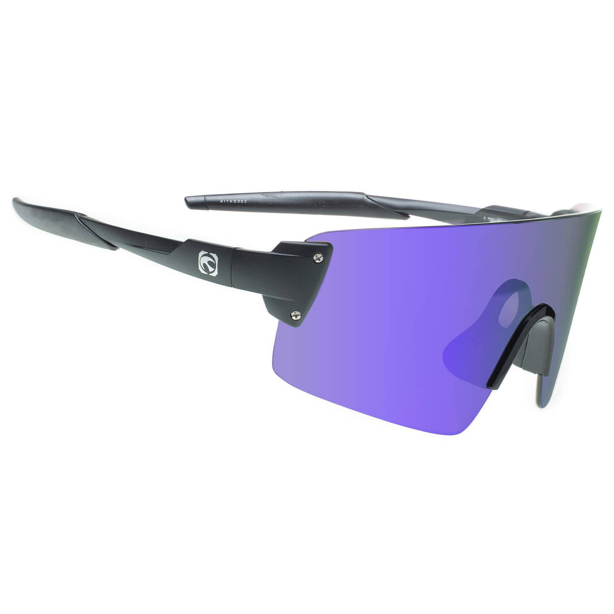 Mundaka - **lunettes De Soleil De Sport Ai1xs Noir Mat, Cx Violet - Cat.3 - Mundaka** - Lunettes De Soleil - Noir|violet - Taille Unique - Decathlon