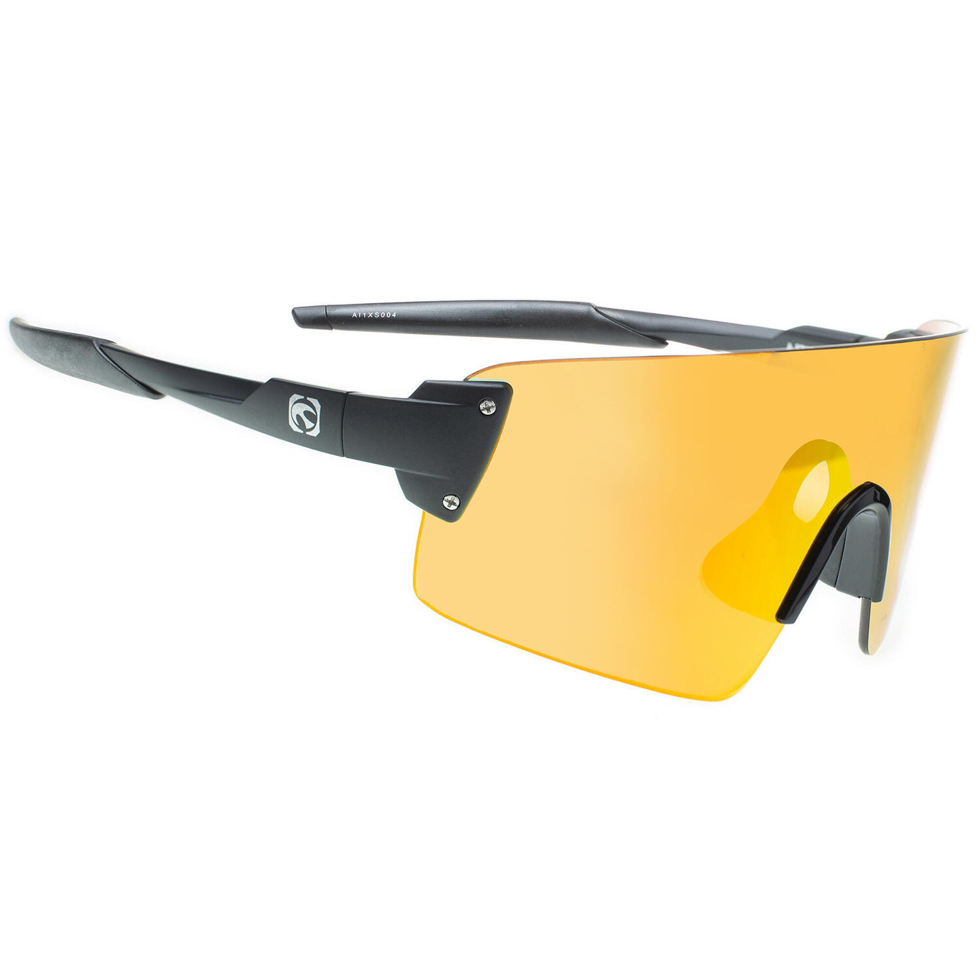 Mundaka - **lunettes De Soleil De Sport Ai1xs Noir Mat, Cx Orange - Cat.3 - Mundaka** - Lunettes De Soleil - Noir|orange - Taille Unique - Decathlon