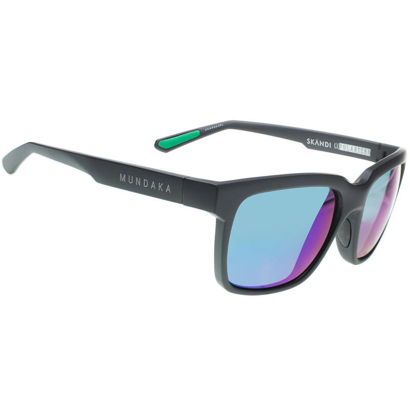 Lunettes de soleil SKANDI noir mat, CX Polarisés VERT - cat.3 - MUNDAKA