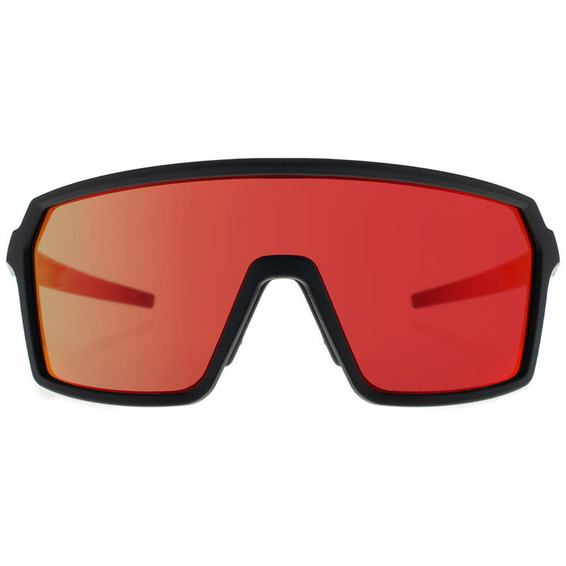 Lunettes de soleil de sport KJERAG noir mat, CX ROUGE - cat.3 - MUNDAKA