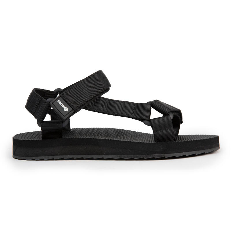 Sandalias trekking adulto cómodas y ligeras Izas Tyn, negro