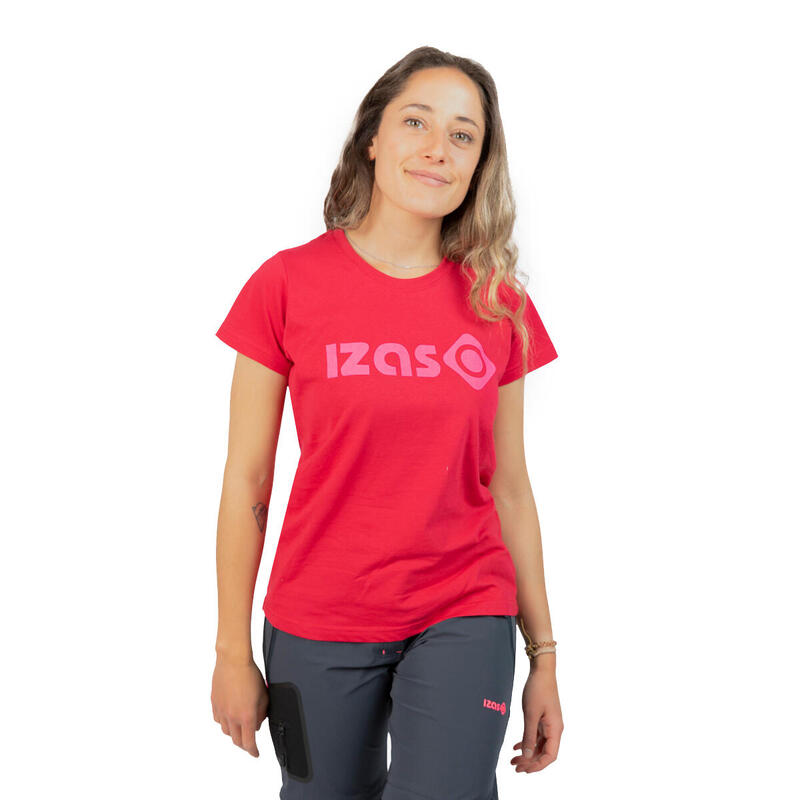 T-shirt de sport à manches courtes 100% coton Izas MORAN pour femme