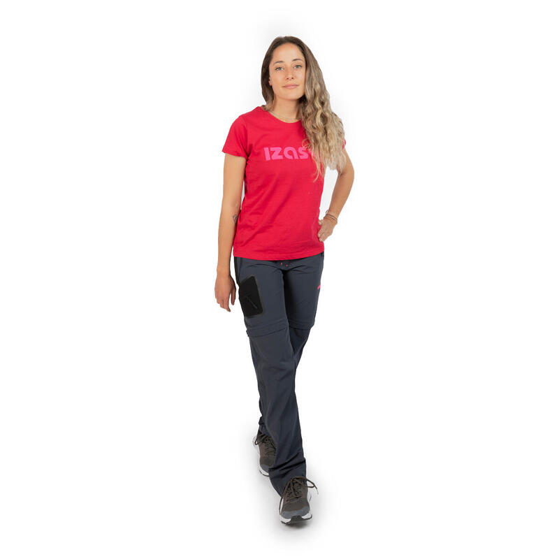 Izas MORAN T-shirt sportiva a maniche corte da donna in 100% cotone