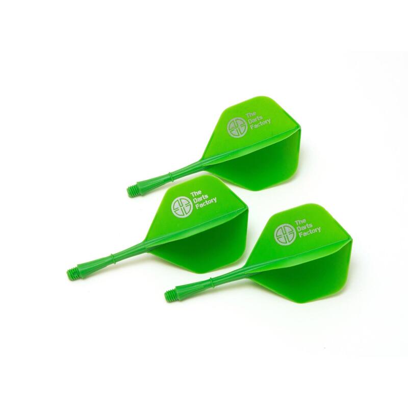 The Darts Factory - One Piece Shaft and Flight - Green