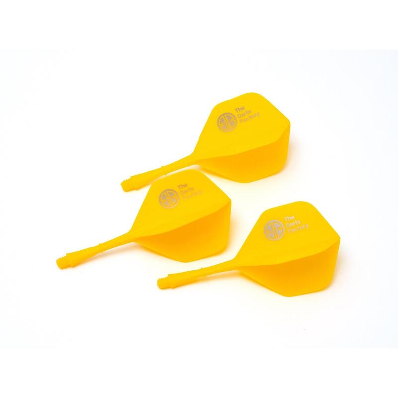 The Darts Factory - One Piece Shaft and Flight - Yellow