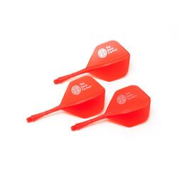 The Darts Factory - One Piece Shaft and Flight - Red