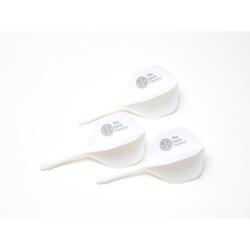 The Darts Factory - One Piece Shaft and Flight - White