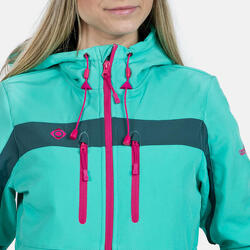 CHAQUETA SOFTSHELL MUJER IZAS INATYE AZUL - Deporteyaventura